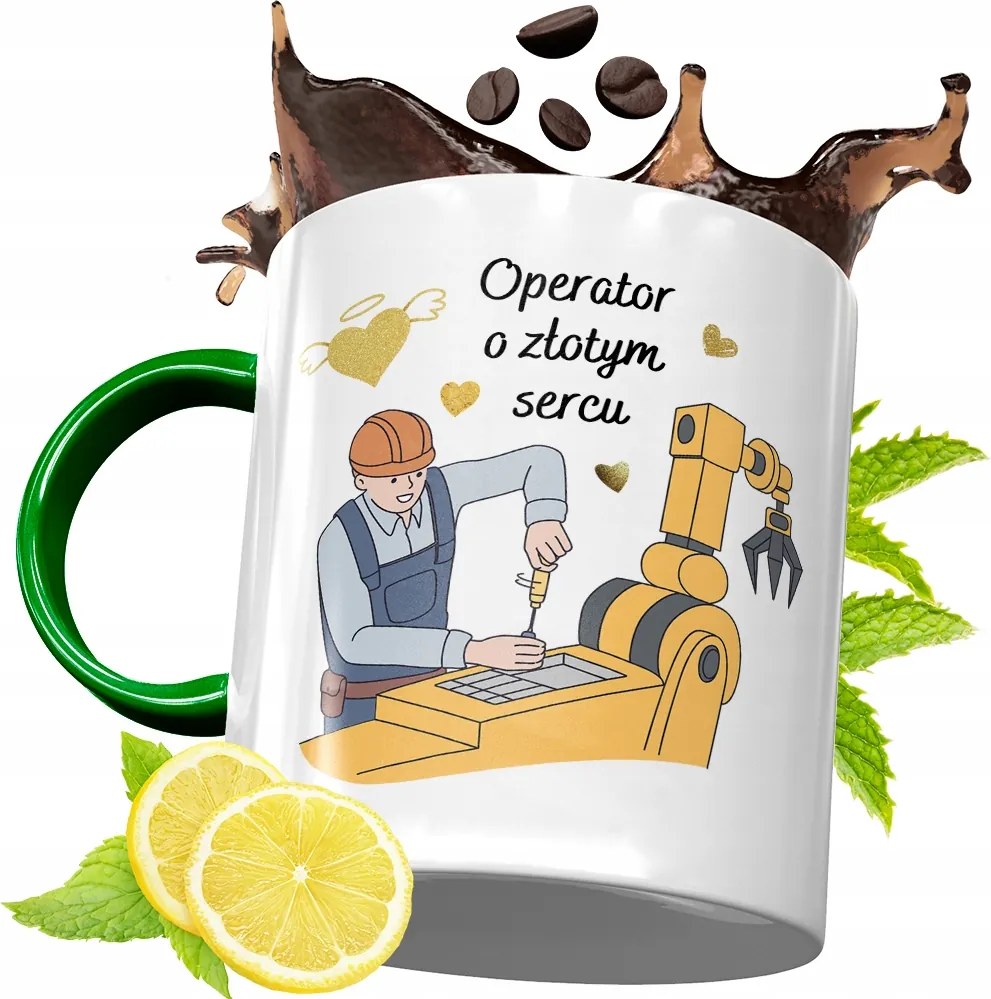 Zöld Bögre Szolgáltatónak Születésnapi Ajándék fényképes nyomtatással