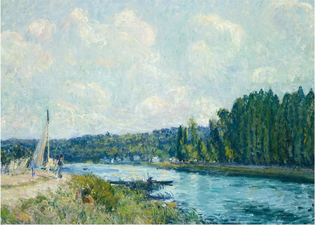 Kép - Alfred Sisley, The Banks of the Oise, reprodukciók (70x50 cm)