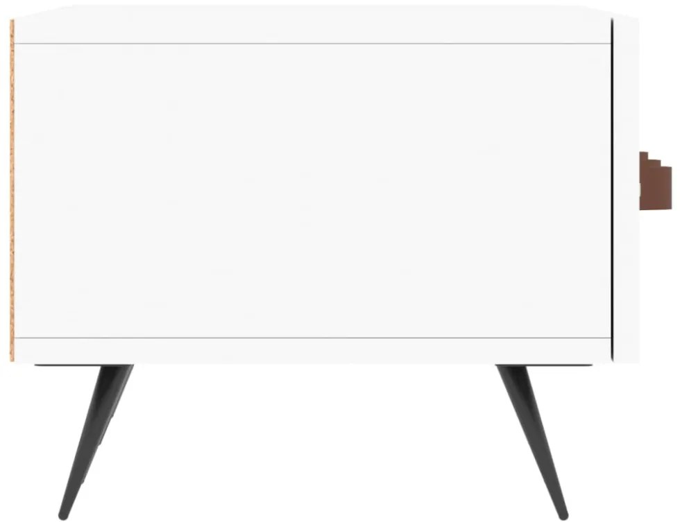 fehér szerelt fa TV-szekrény 150 x 35 x 55 cm