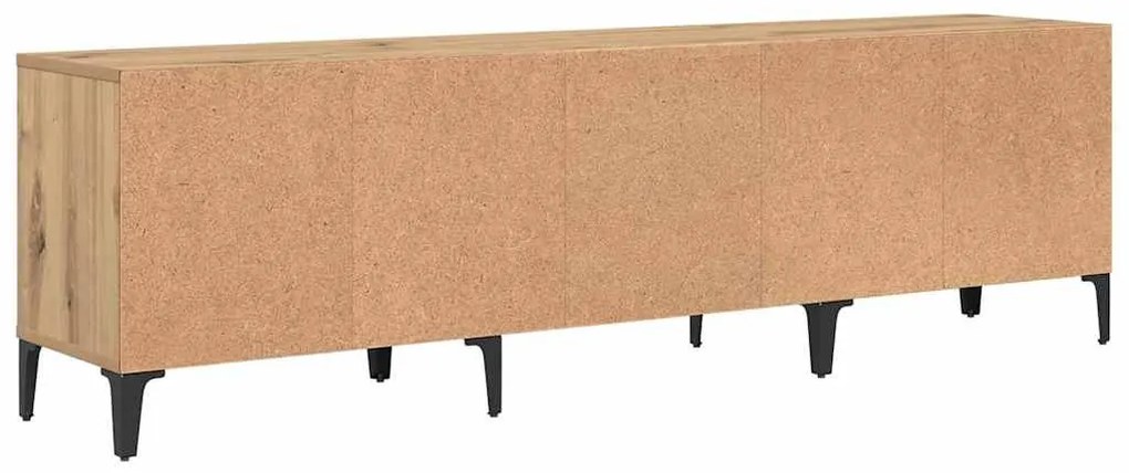 TV szekrény kézműves tölgy 150 x 30 x 44,5 cm Műszaki fa és vas