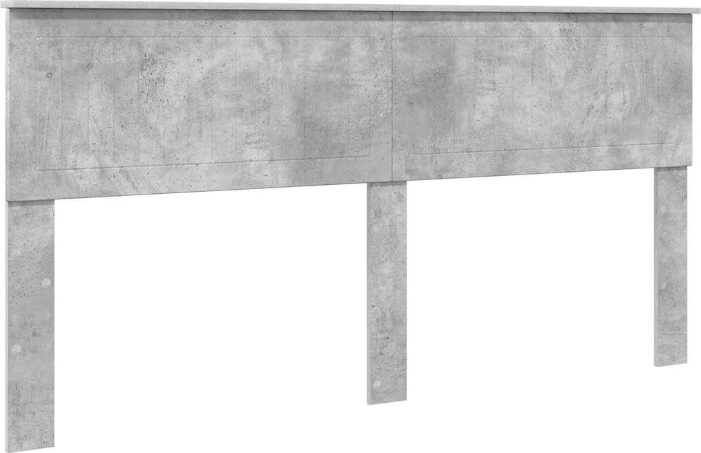 vidaXL Fejtámla Beton Szürke 180 cm Faanyag