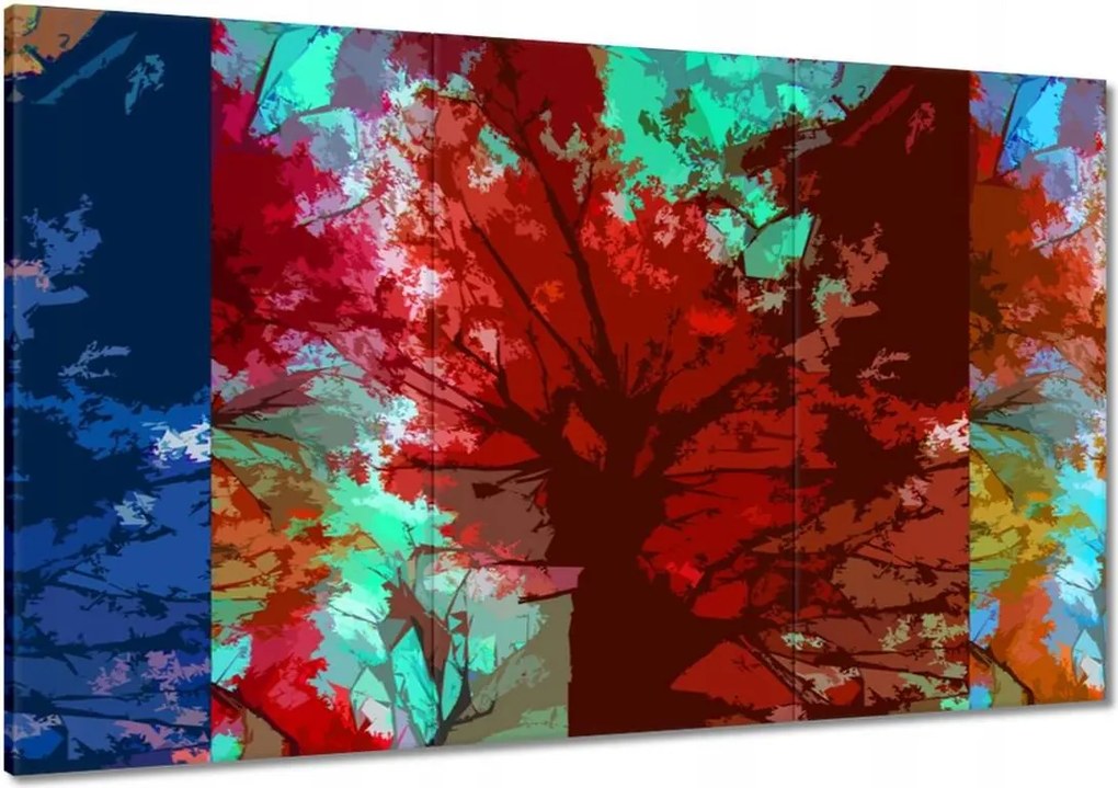 Festmények 120x80 Őszi absztrakt Fák