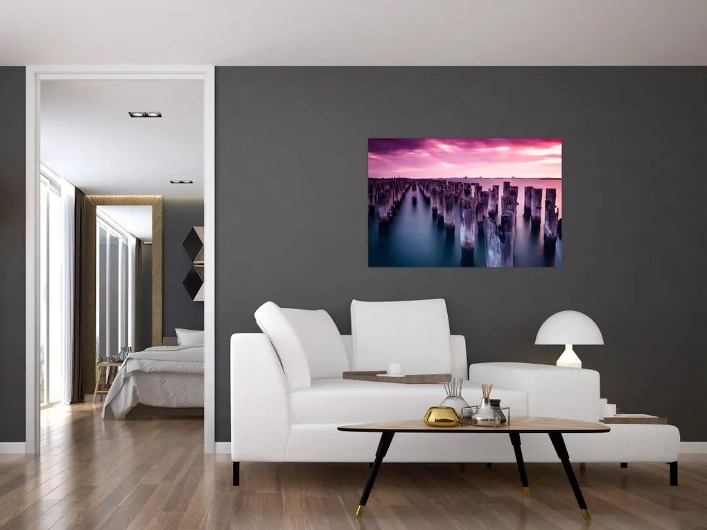 Fa kerekek képe (90x60 cm)