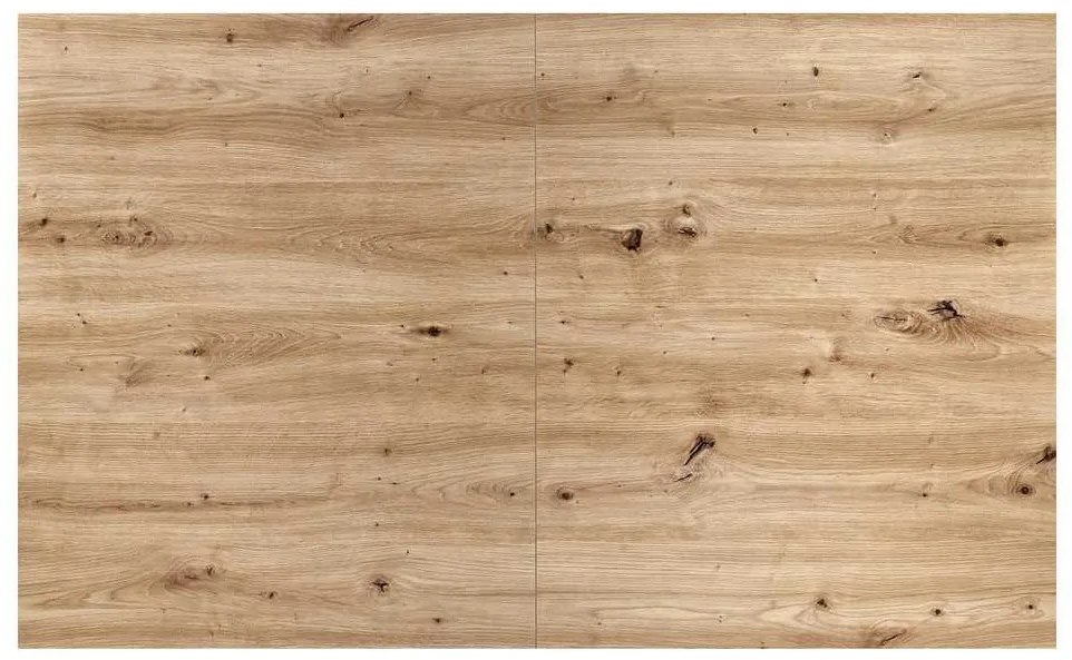 Lamello étkezőasztal 160 cm, artisan tölgy / fekete
