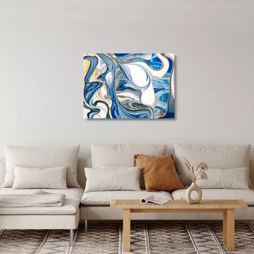 Kép - Márványhullámok (üvegen) (70x50 cm)