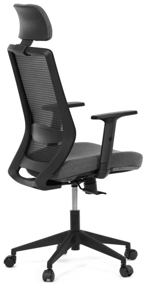Scaun pivotant negru cu mecanism sincron. KA-V3329