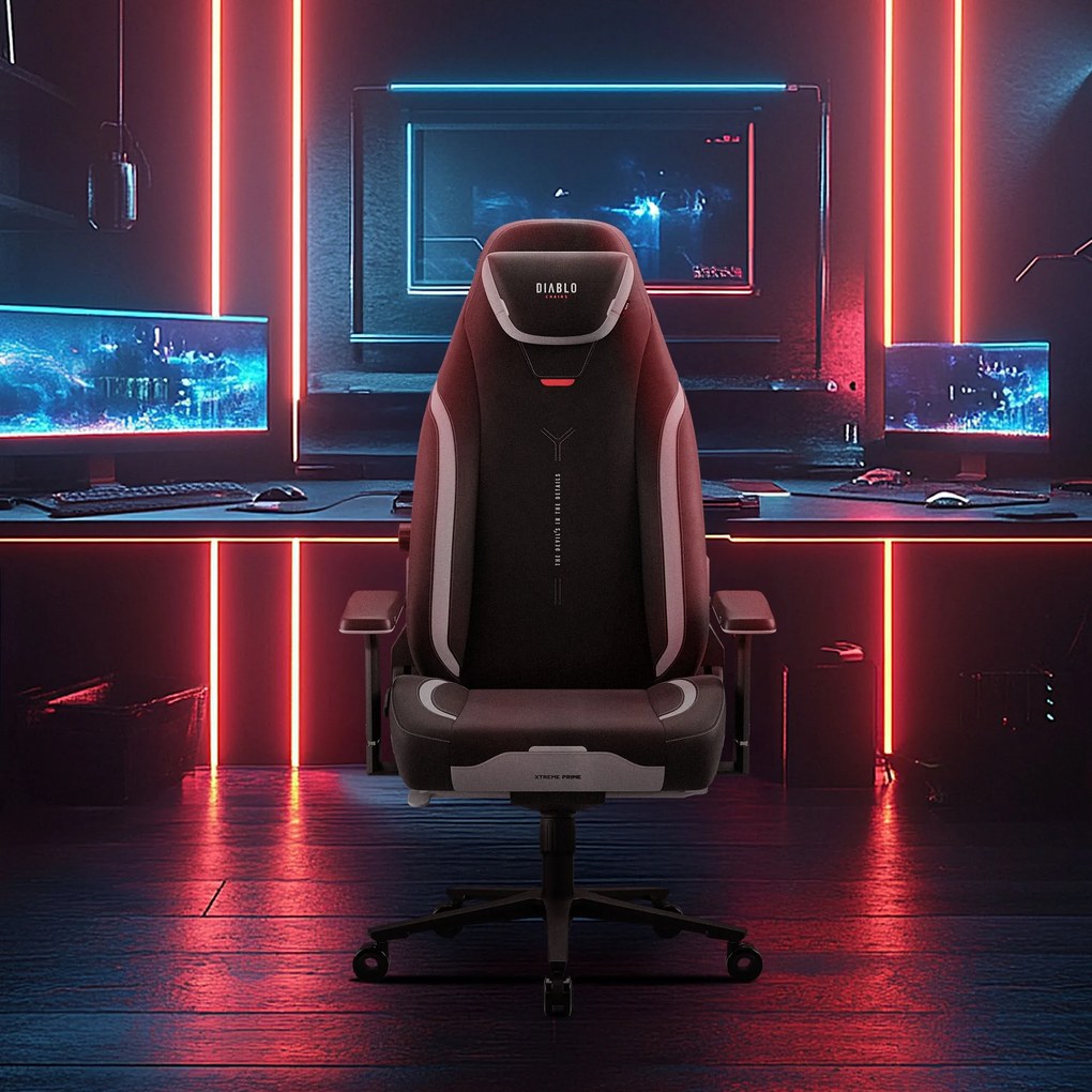 Gamer szék fekete Normal Size: Diablo X-Eye Prime Burned Black