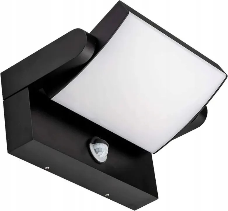 V-tac 17W Led kültéri fali lámpa IP65 mozgásérzékelővel fekete