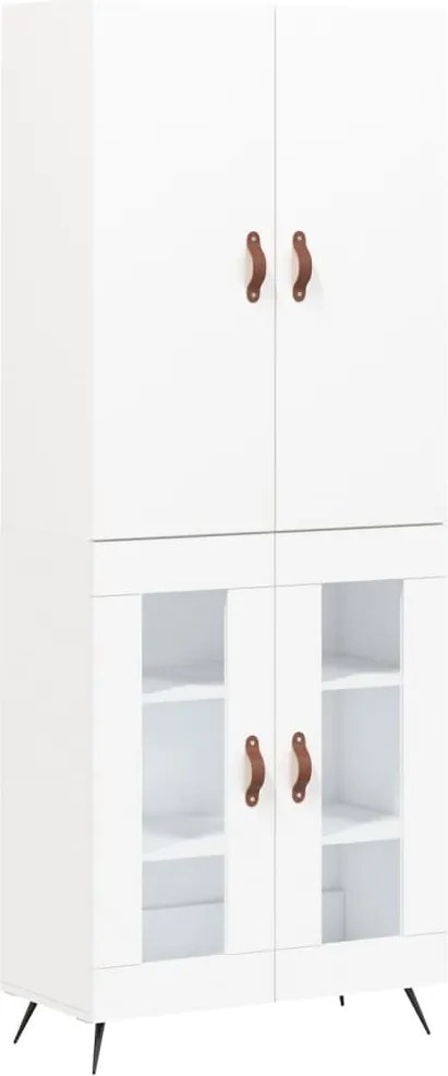 vidaXL fehér szerelt fa magasszekrény 69,5 x 34 x 180 cm