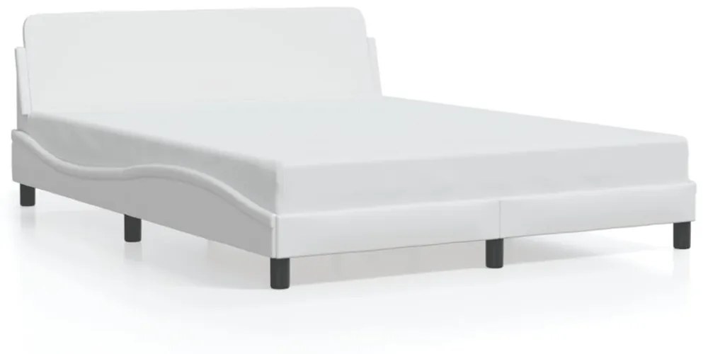 fehér műbőr ágykeret Dover 160x200 cm