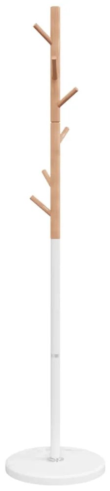 fehér porszórt vas ruhafogas 172 cm