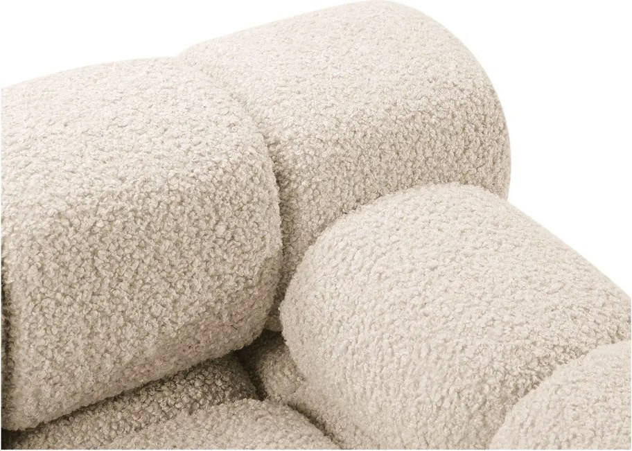 Bézs buklé kanapé modul (jobb oldali) Bellis – Micadoni Home