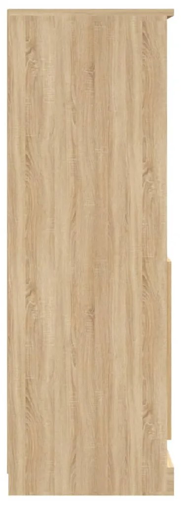 sonoma tölgy szerelt fa magasszekrény 60x35,5x103,5 cm