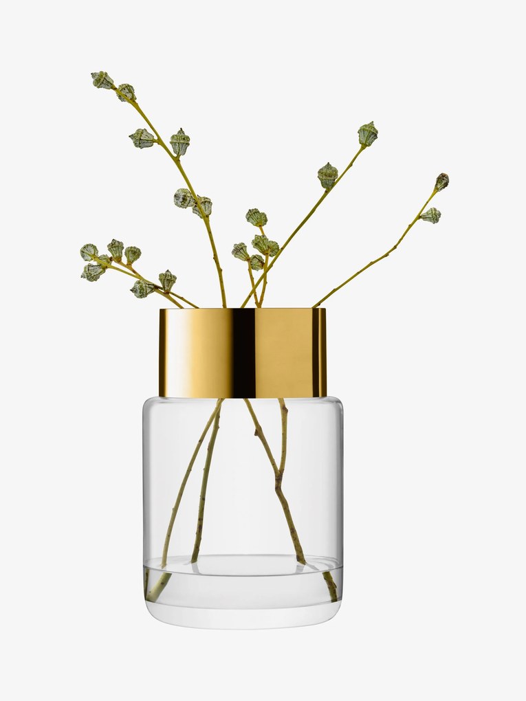 LSA International Váza / lámpás Aurum, aranyozott, magasság 30 cm - LSA