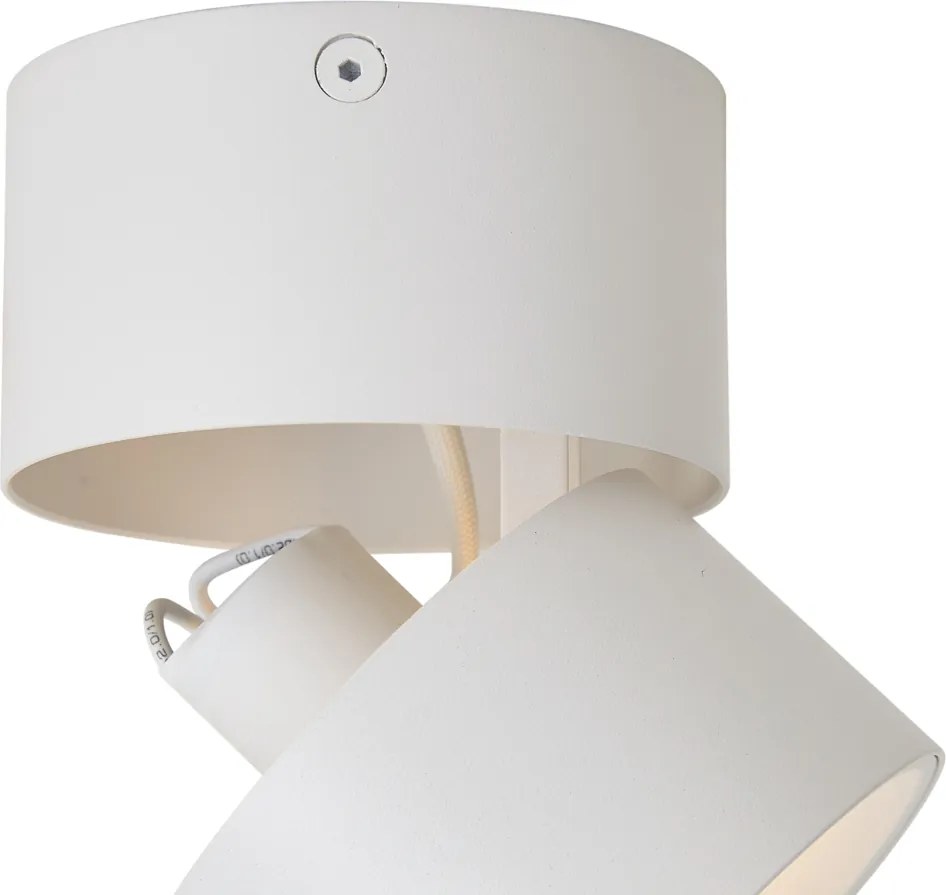 Modern felületre szerelhető spotlámpa fehér GU10 50mm dönthető - Echo
