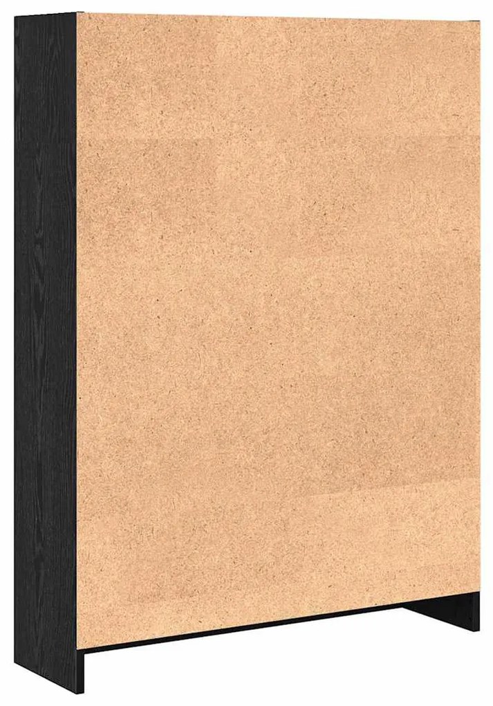 Könyvespolc Musta tammi 80 x 24 x 109 cm Faanyag
