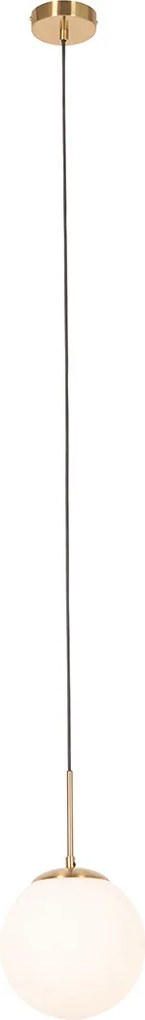 Okos függőlámpa arany színben opálüveggel, Wifi P45-tel - Flore