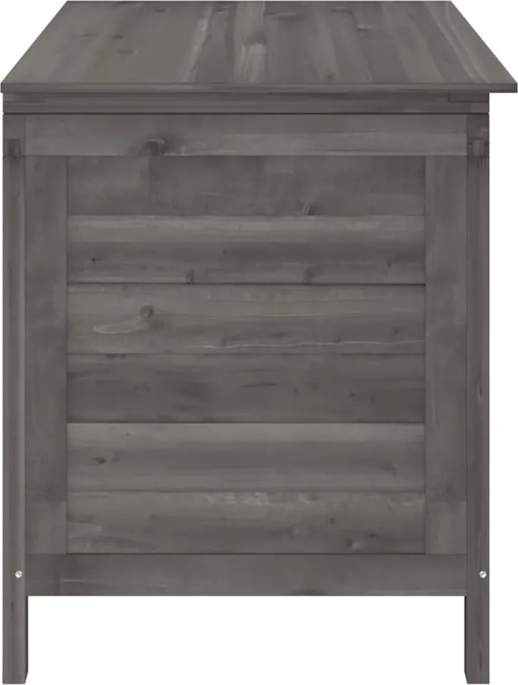 vidaXL fehér tömör fenyőfa kerti tárolóláda 99 x 49,5 x 58,5 cm