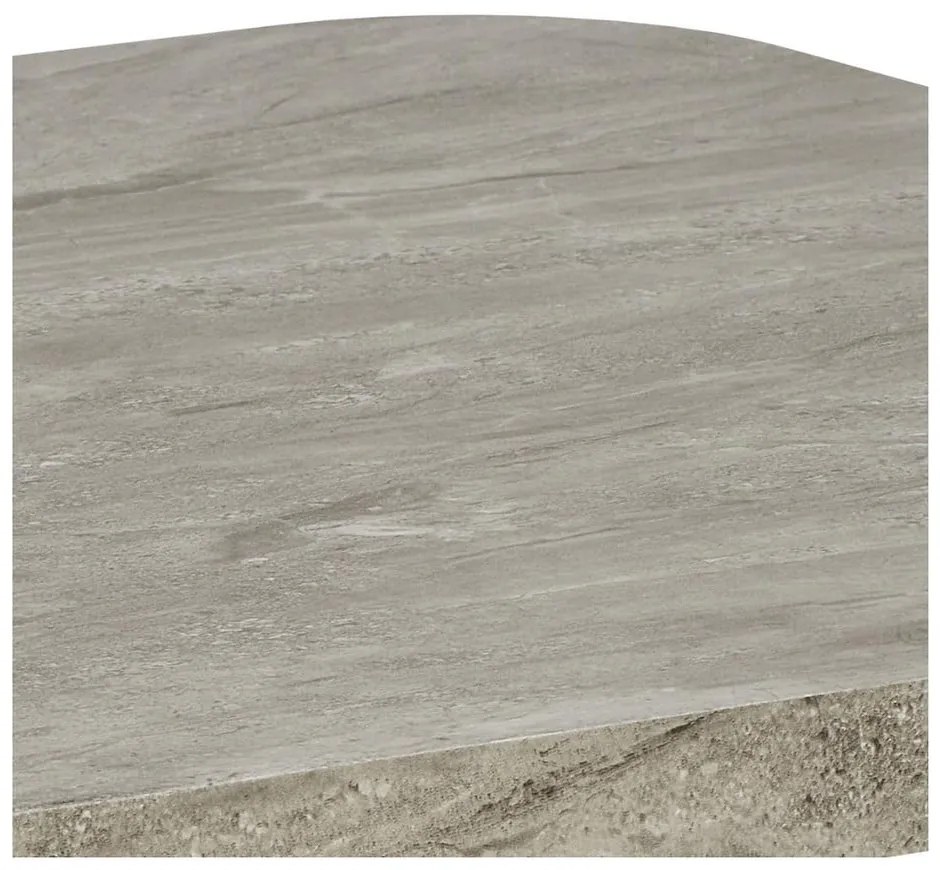 Világosszürke dohányzóasztal márvány dekorral 60x60 cm Solano – Actona