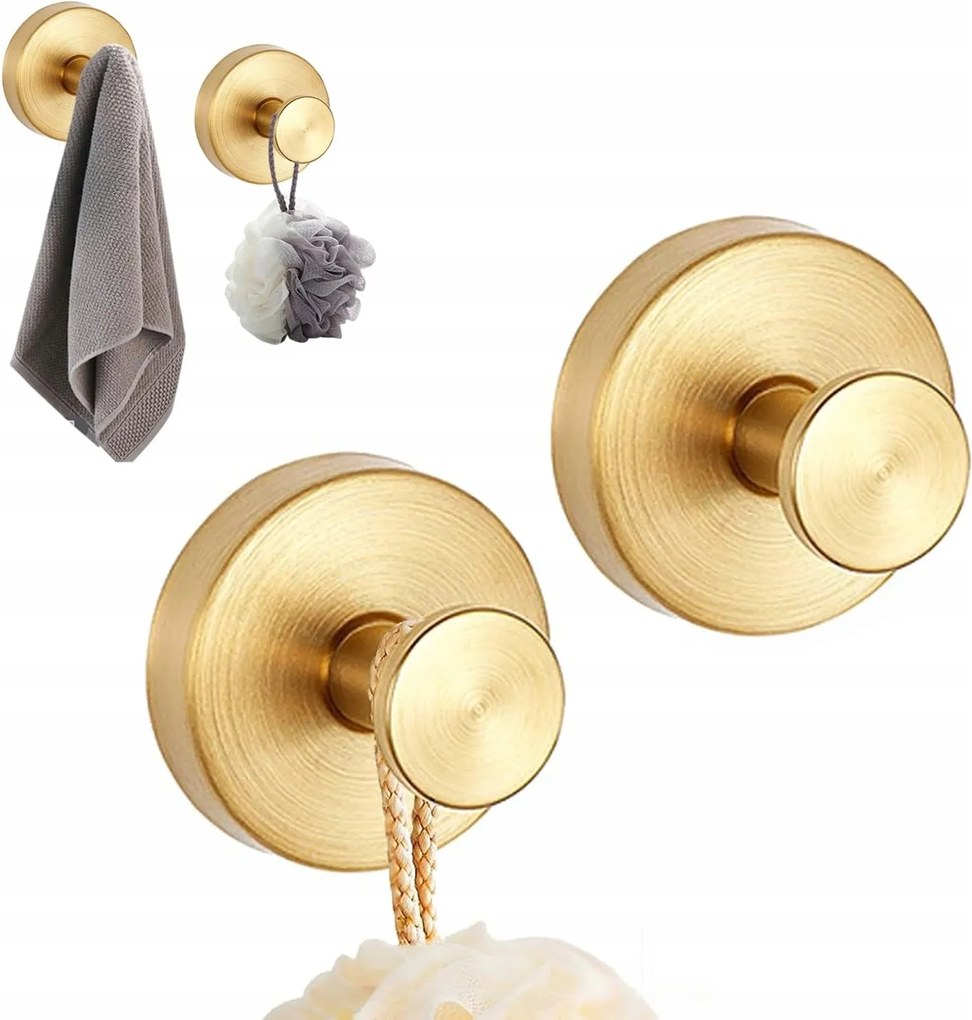 Fali törölközőtartó Szuper Erős Tapadókoronggal Üveg Mázhoz 2x