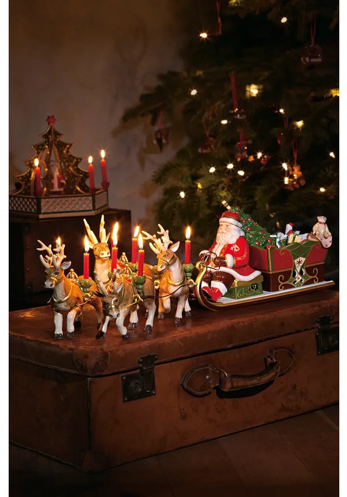 Mikulás szánkóval karácsonyi dísz , Christmas Toys Memory kollekció- Villeroy & Boch