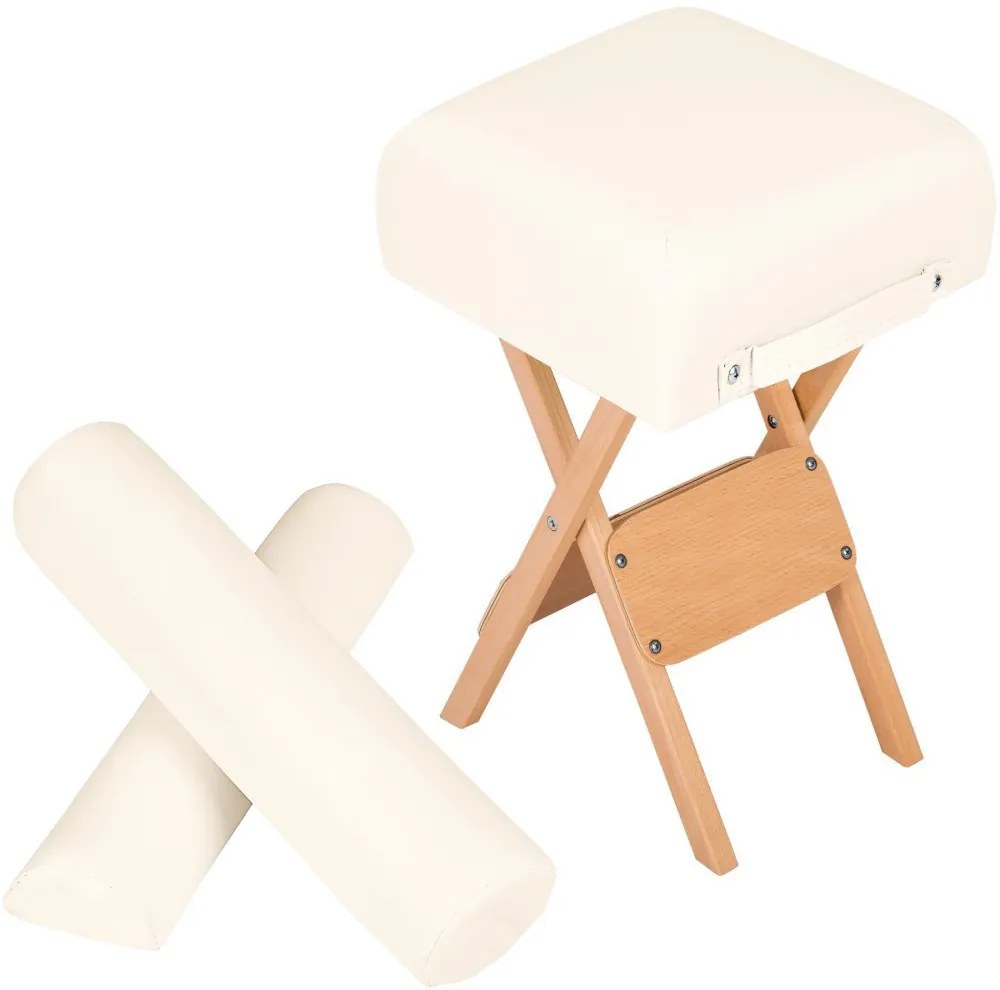 Összecsukható szék masszázságyhoz 2 masszázshengerrel