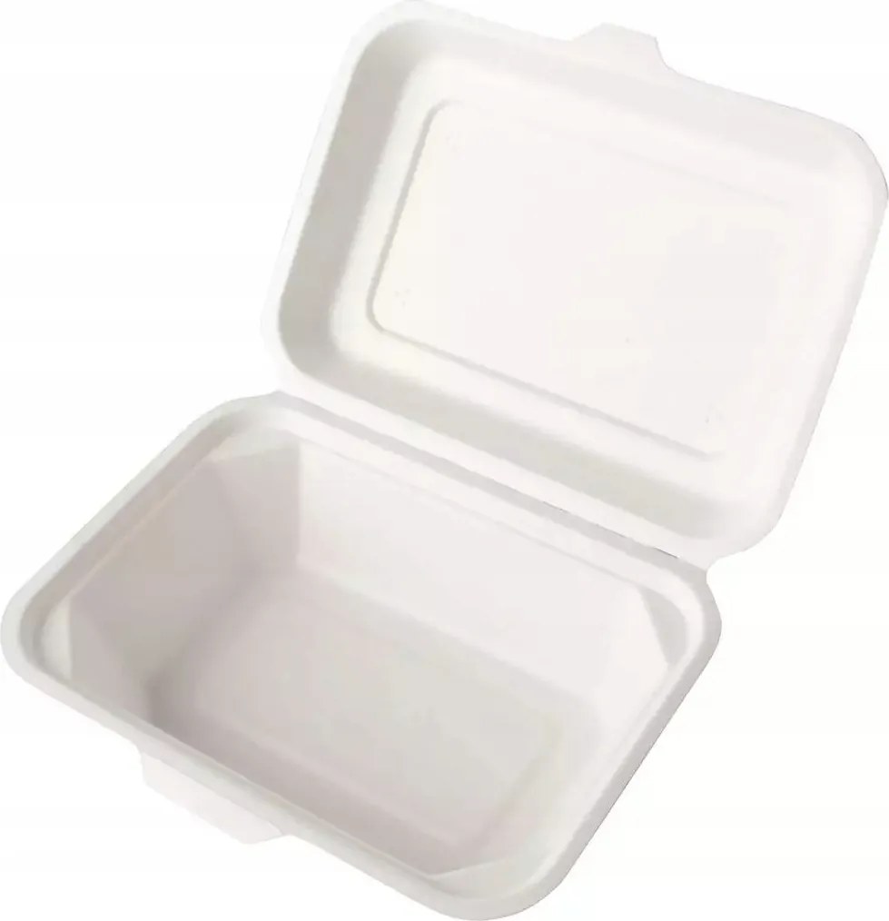 Cukornádból készült uzsonnás doboz 600ml 18x13,5cm 50db