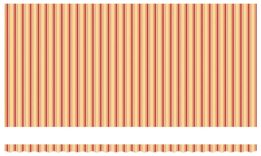 Behúzható napellenző 600 × 300 cm sárga és narancssárga