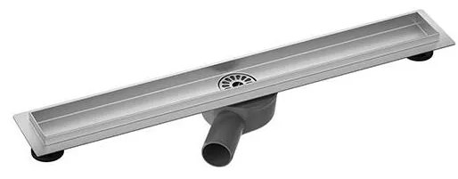 74x8,1 cm-es zuhanyfolyóka, ezüst/szürke