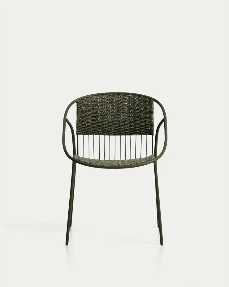 Sötétzöld kerti szék Atrani – Kave Home