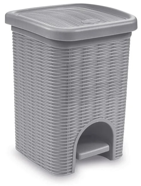 STEFANPLAST Fürdőszobai hulladékkosár Elegance 6l, szürke