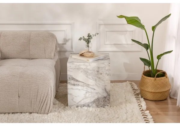 Kisasztal KUP 50x45 cm márvány dekoráció