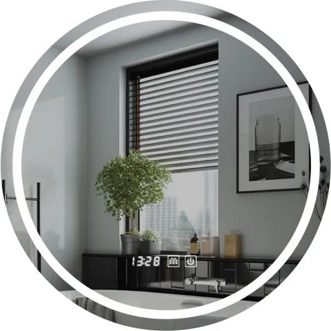 IREDA Fürdőszobai LED tükör világítással kerek 70 cm