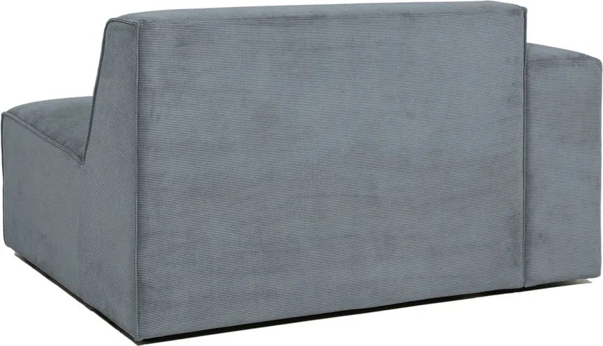 Szürke kordbársony kanapé modul (bal oldali) Sting – Scandic