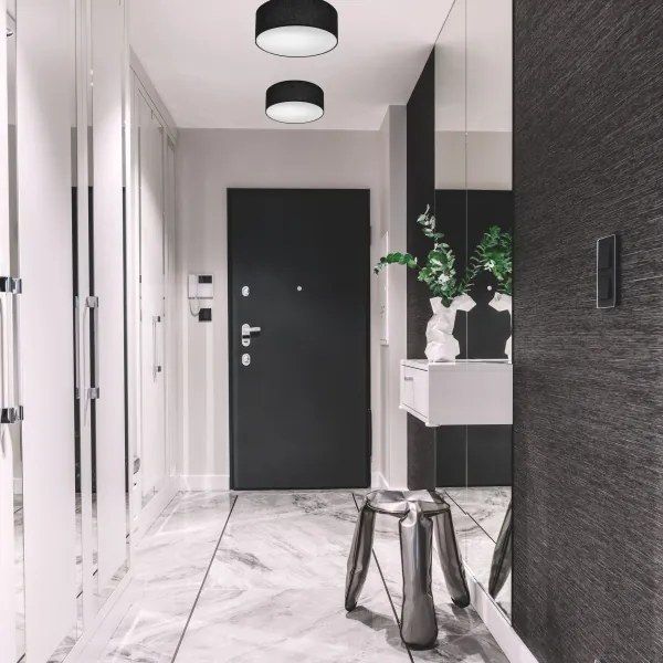 Mennyezeti lámpa SIRJA DOUBLE 2xE27/15W/230V átm. 35 cm fekete