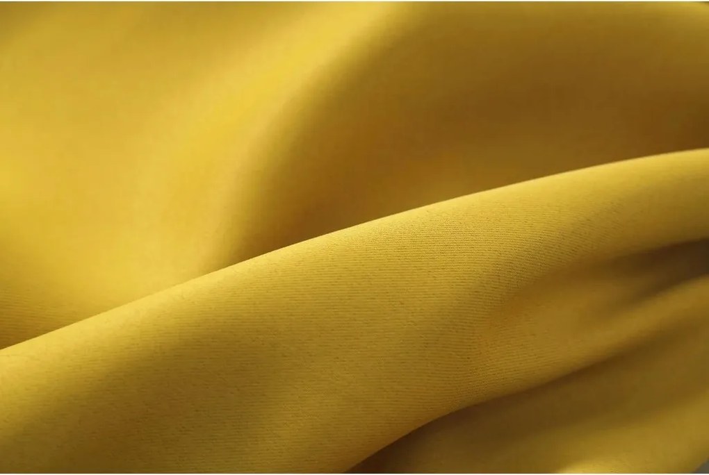 Sárga OXFORD függöny 140x250 cm Felfüggesztés: Hullámos sínszalag