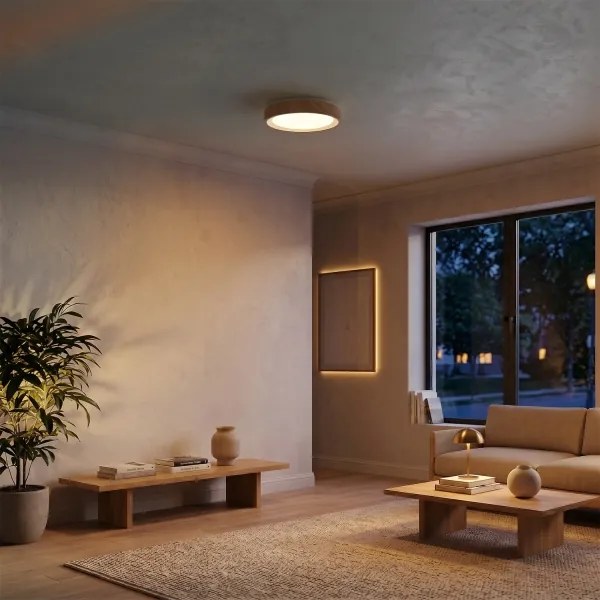Brilagi - LED mennyezeti lámpa FLOCO LED/24W/230V Ø 30 cm fa/fehér