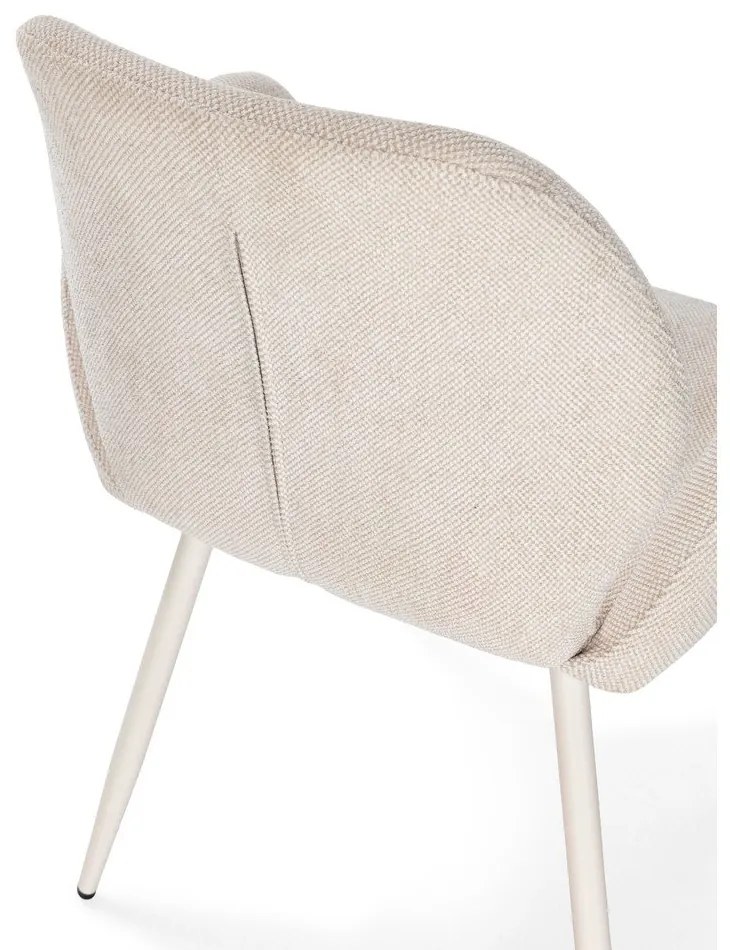 Bézs kárpitozott étkezőfotel szett 2 db-os Ansu – Marckeric