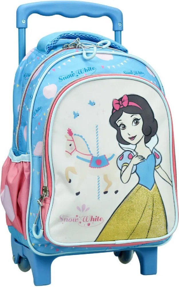 Disney Hercegnők Snow White gurulós ovis hátizsák, táska 30 cm