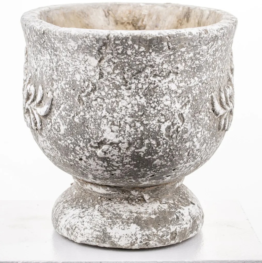 Cyrus design Kaspó cement szürke 15.5x25x15.5cm