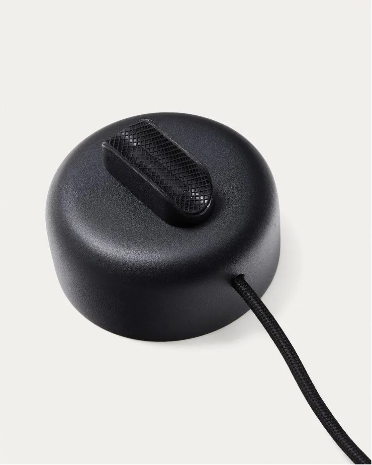 Fekete fém LED spotlámpa ø 8,5 cm Orey – Kave Home