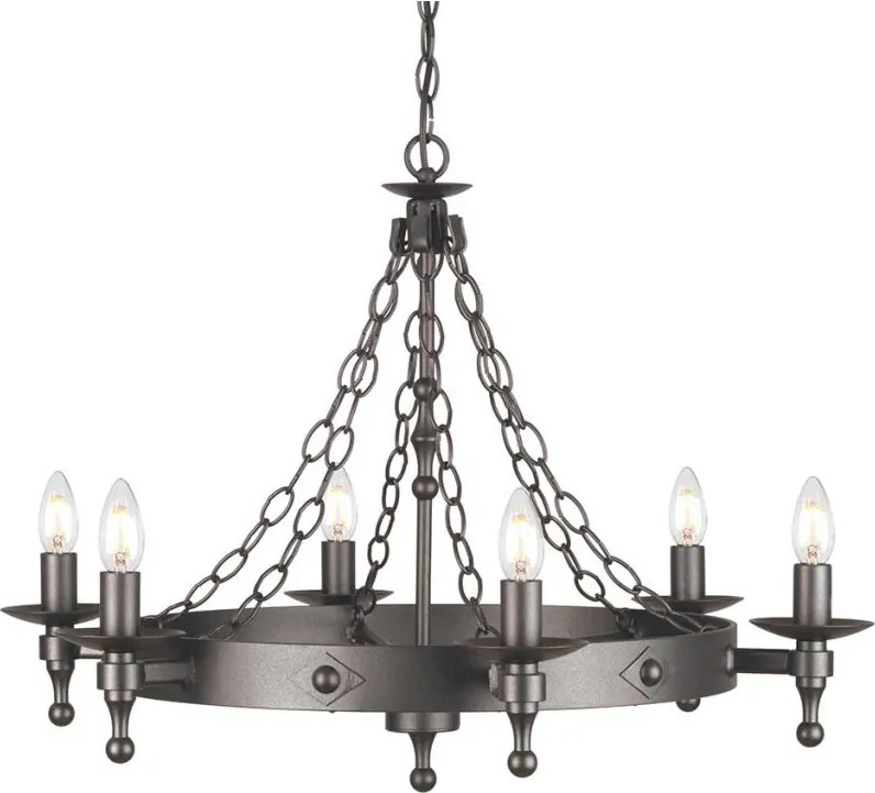 Elstead Lighting WARWICK WR6-GRAPHITE Csillár 6x60W/E14