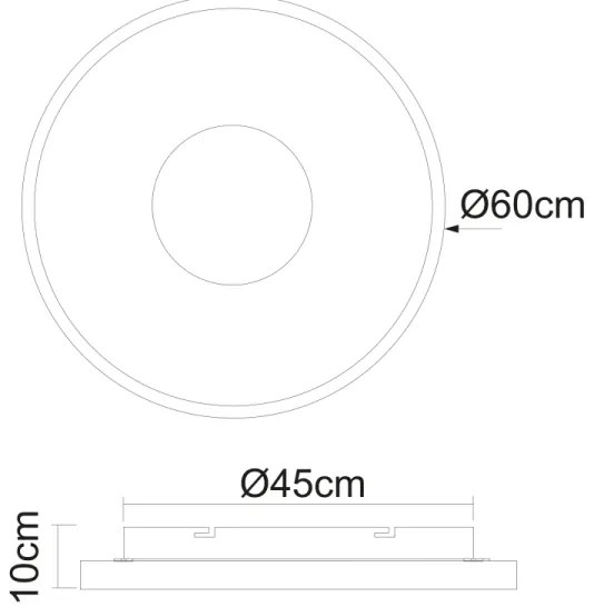 Globo 41758-42B - LED Dimmelhető mennyezeti lámpa JOLLI LED/42W/230V + távirányító