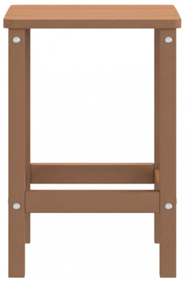 barna HDPE kerti Adirondack asztal 38 x 38 x 46 cm