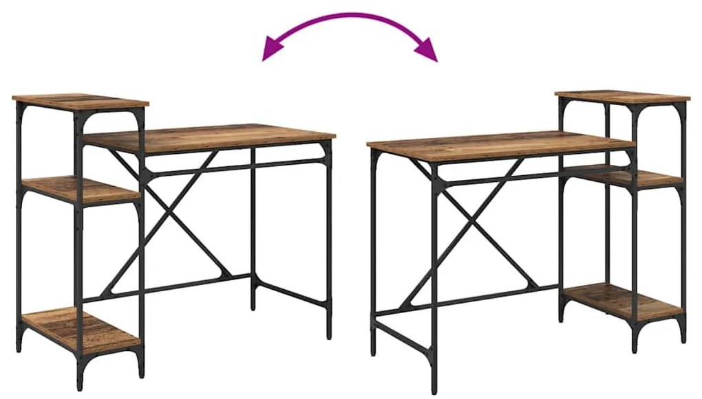 Asztal Öreg fa 105 x 50 x 90 cm Faanyag
