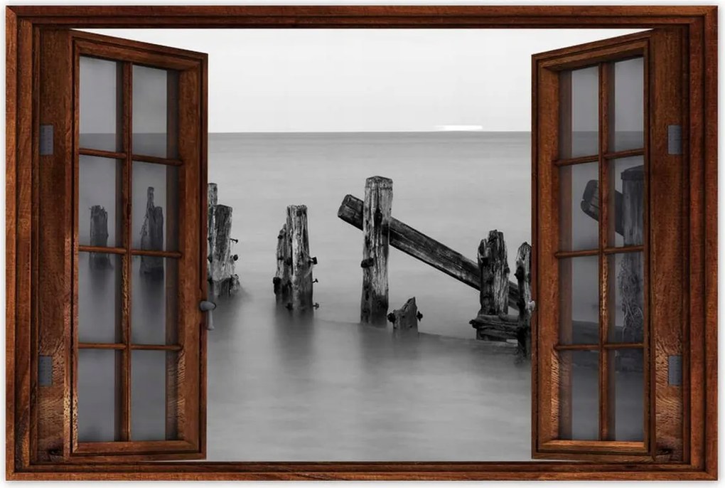 Poszterek 120x80 Fa hullámtörő