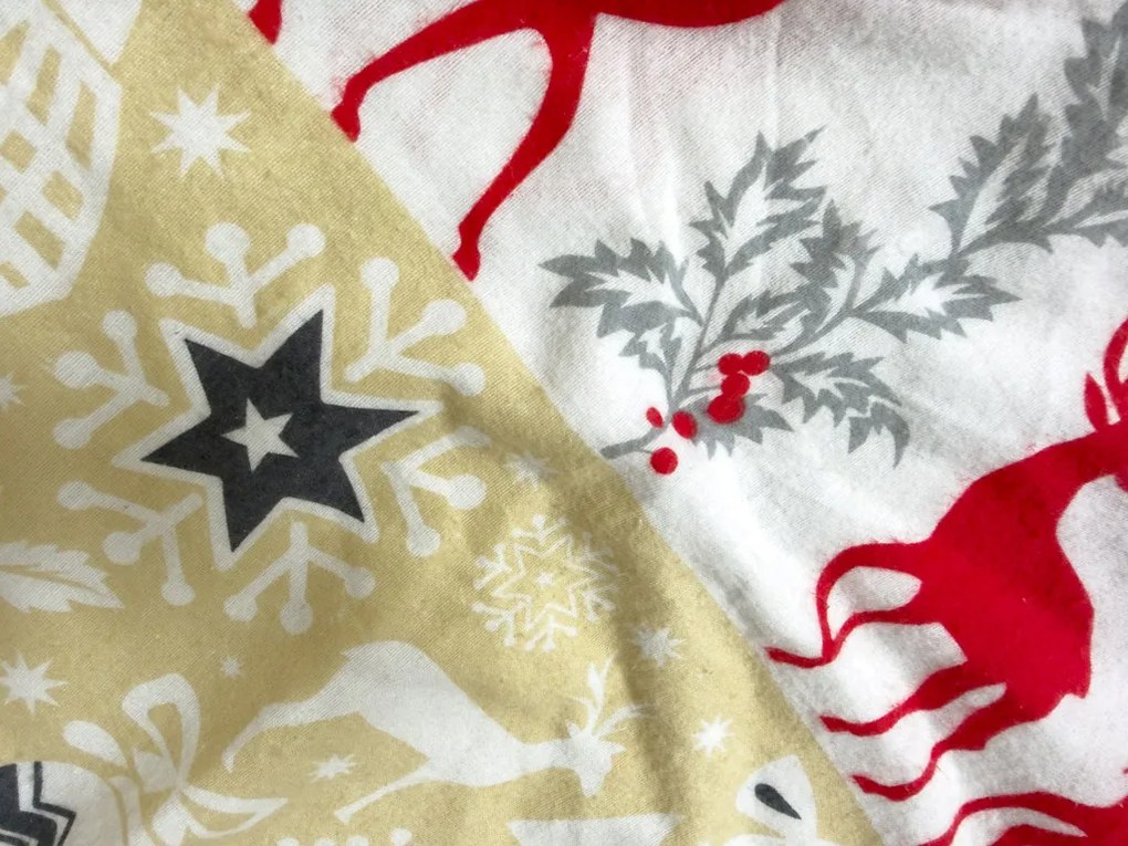 Flanel ágyneműhuzat CHRISTMAS TIME színes Ágyneműhuzat mérete: 70 x 90 cm | 140 x 220 cm