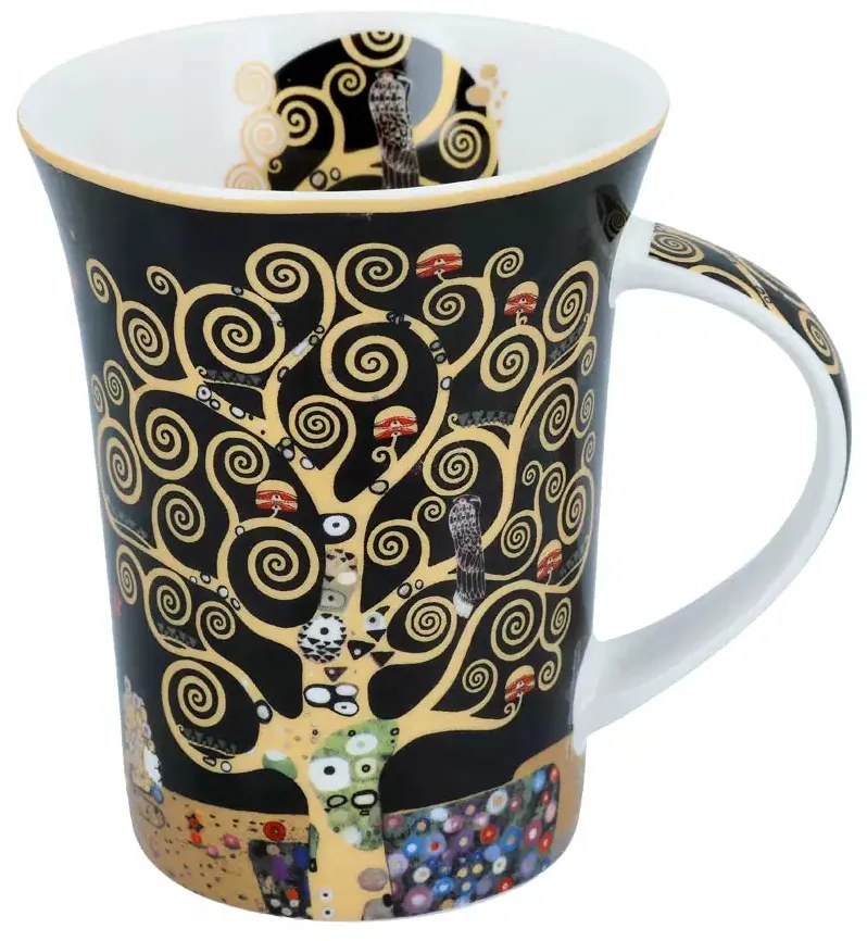 Klimt porcelán bögre díszdobozban 350 ml Életfa