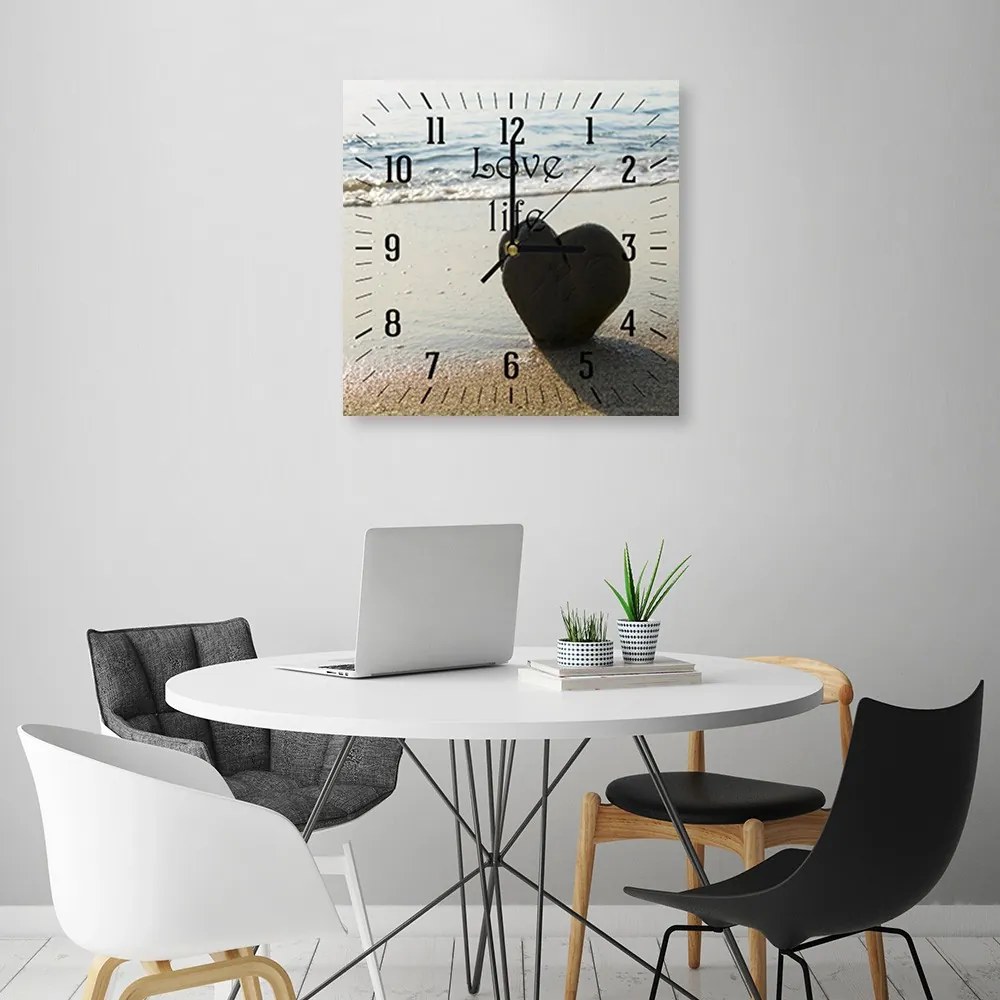Gario Falióra Szív a tengerparton Méret: 80 x 80 cm