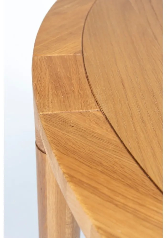 Kerek étkezőasztal tölgyfa dekorral ø 128 cm Storm – Zuiver